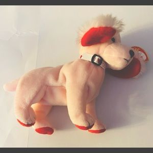 New Beanie baby “Sonnet” pink/ red. “I ❤️ you” band. DOB: February 19, 2003